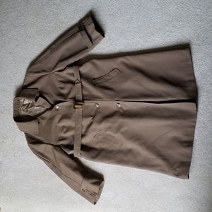 EUC Wool Blend Trench Coat. Size L